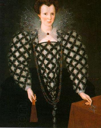 GHEERAERTS, Marcus the Younger Portrait of Mary Rogers: Lady Harrington dfg China oil painting art